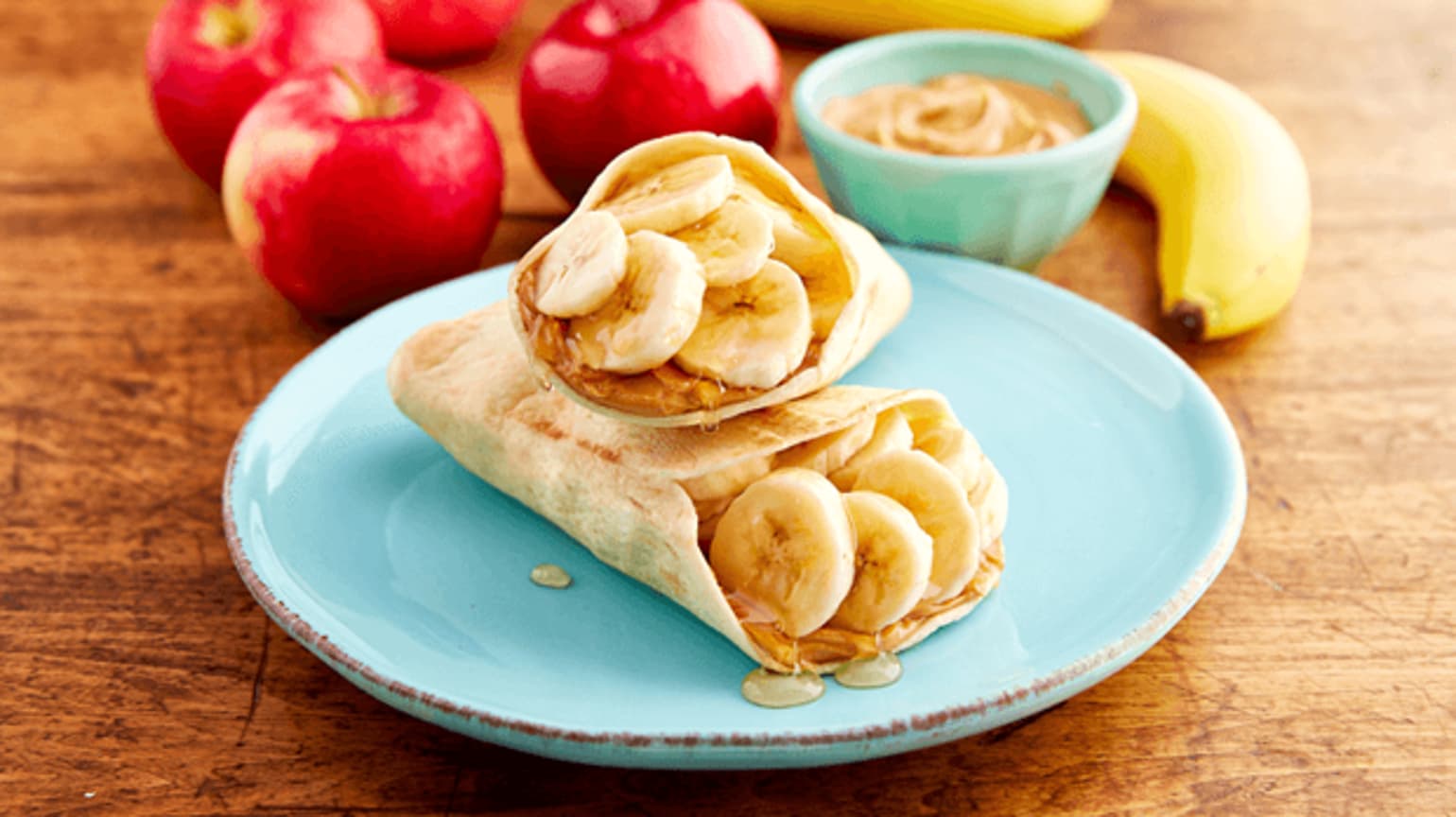 Tortilla Pockets au beurre de cacahuète et à la banane